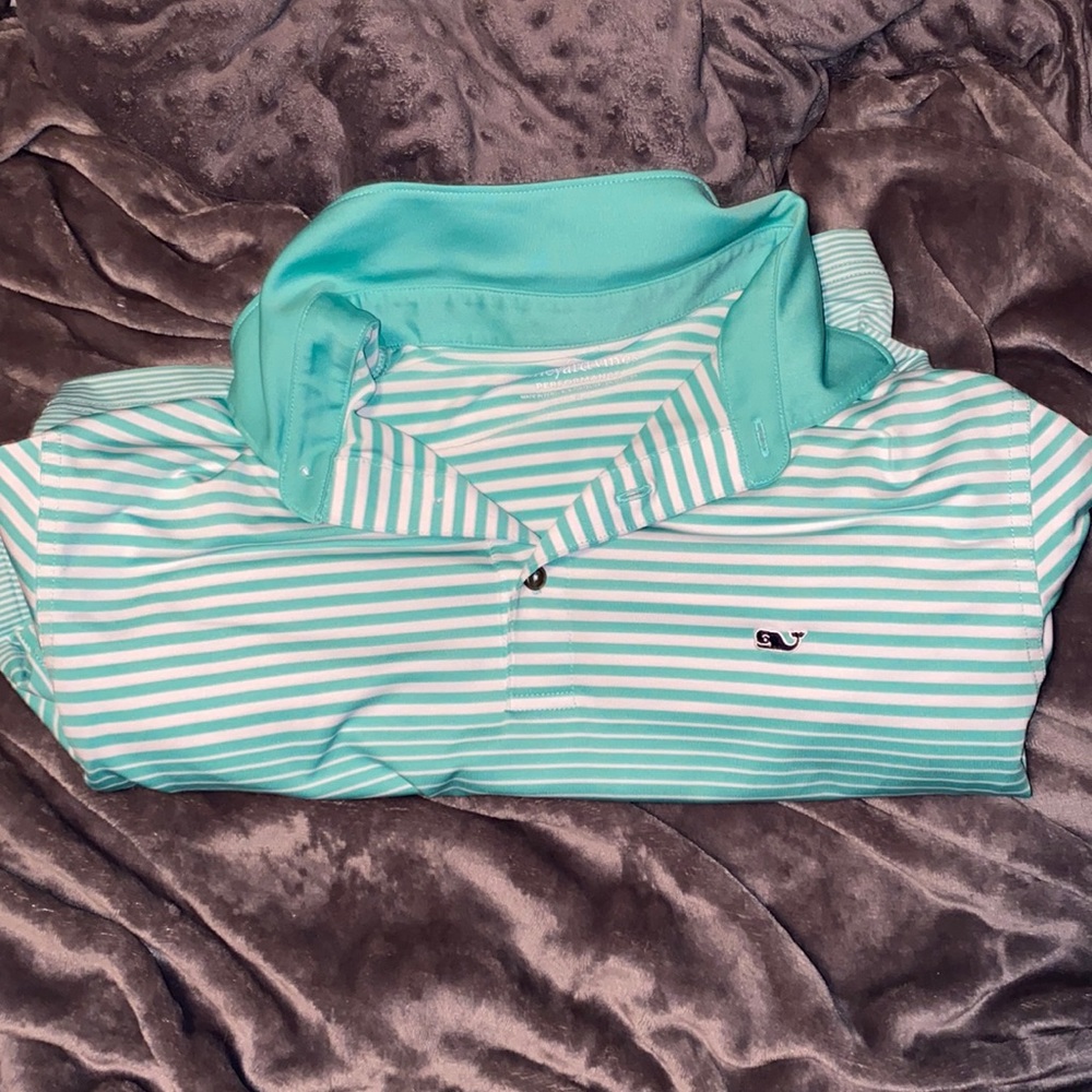 Vinyard Vines Performance Collard Dress Shirt Size Large
